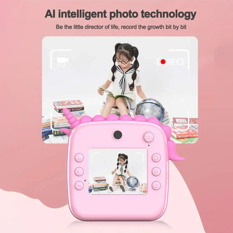 Kids Instant Print Camera – Unicorn & Dinosaur | Temptingkart