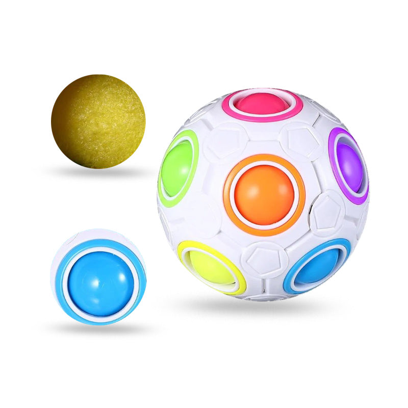 Rainbow Puzzle Ball – Color Matching Fidget Toy & Brain Teaser