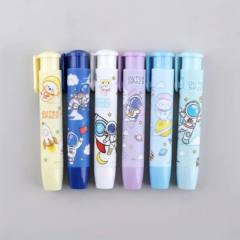 Retractable Pencil Eraser Pen Style Stationery