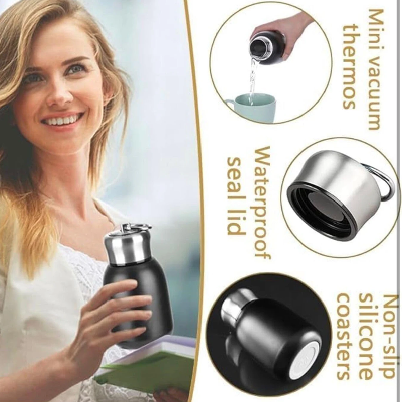 Stainless Steel Water Bottle 300ml | Reusable Bottle for Kids & Adults
