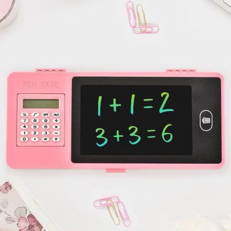 School Pencil Box With Lcd Writing-Tablet