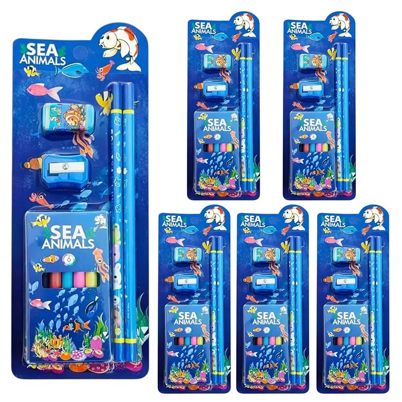 Kids Stationery Kit ā Colorful School Supplies Set
