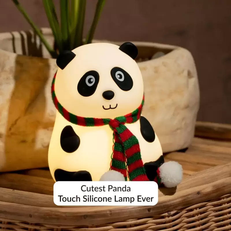 Soft Touch Panda Lamp for Kids