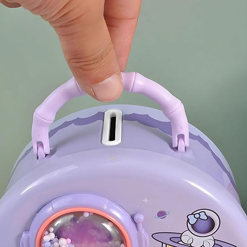 Space Handle Piggy Bank For Kids