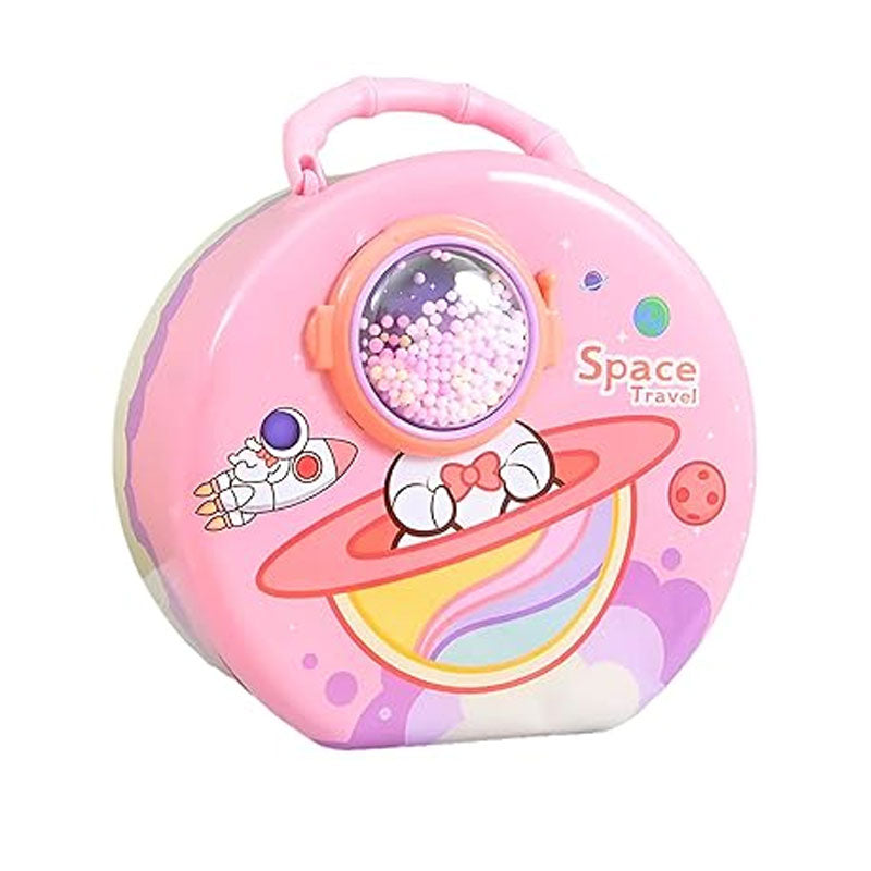 Space Pink Piggy Bank