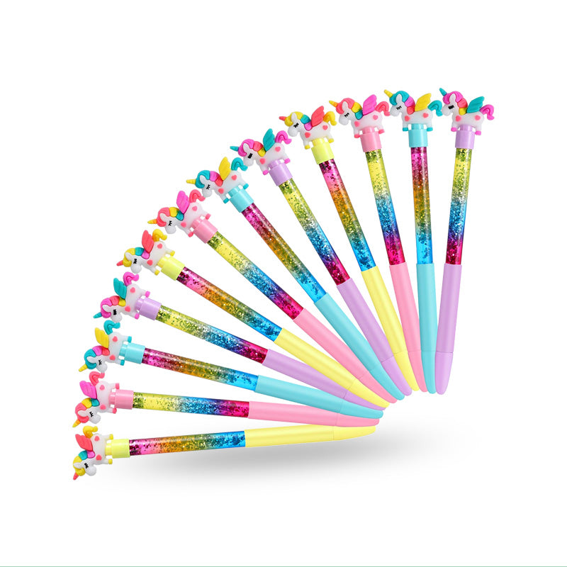 Sparkly Unicorn Gel Pens Students