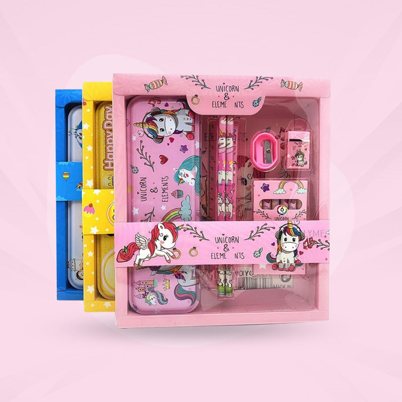 School Stationary Set for Kids | Pencil Box Stationary Set