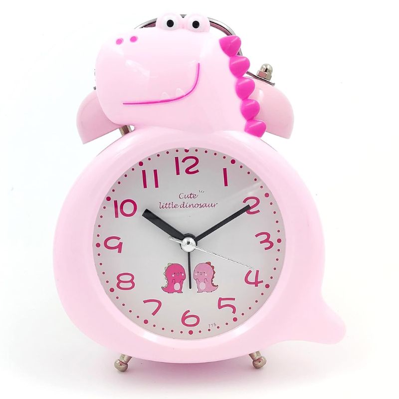 Cartoon Character Twin Bell Alarm Clock for Kids & Students