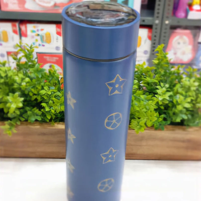 Temperature Display Bottle Blue