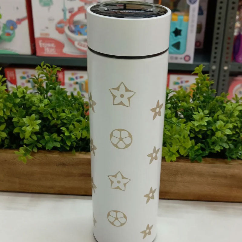 Temperature Display Bottle White