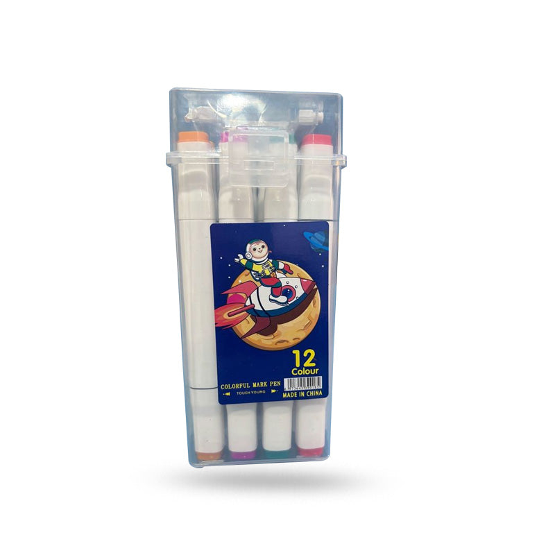 Touch Markers – Set of 12 Dual-Tip Art Markers