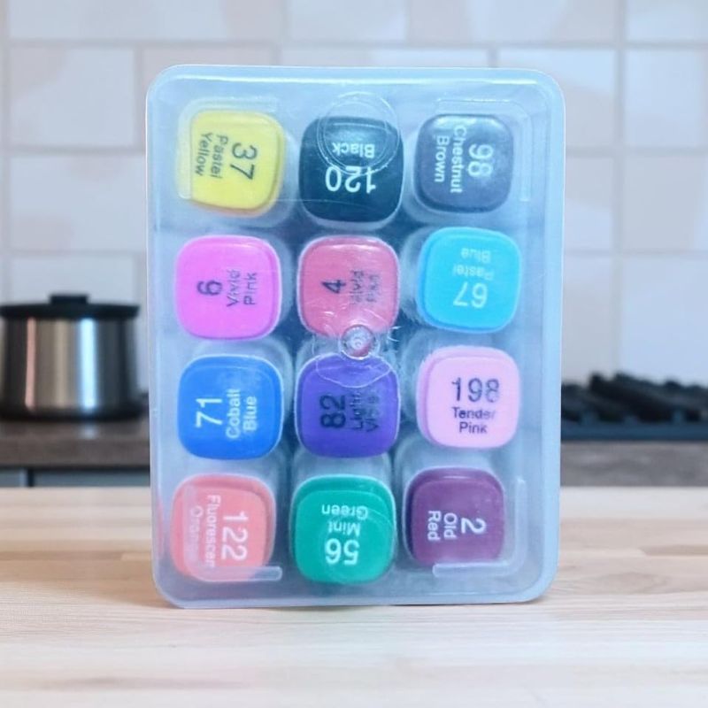 Touch Markers – Set of 12 Dual-Tip Art Markers