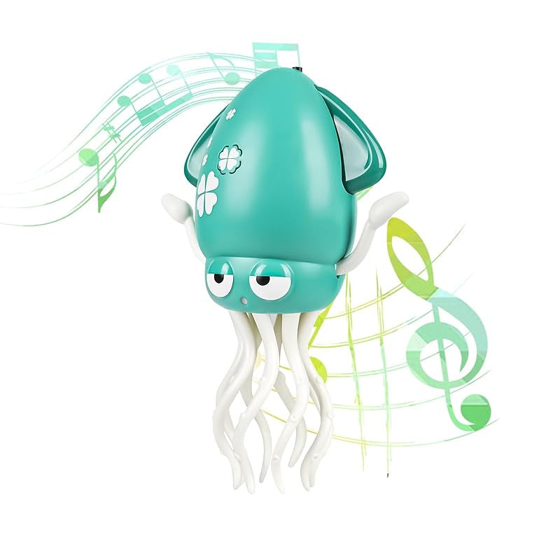 Dancing Jellyfish Octopus Toy – Crawling Tummy Time Toy with Music & LED Lights (Rechargeable)