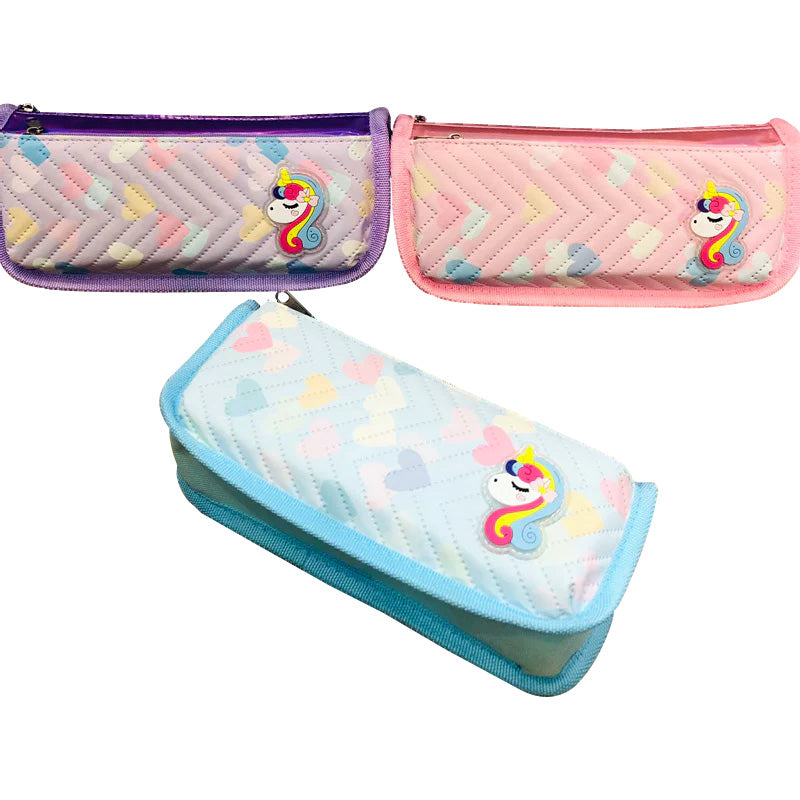 Unicorn Design Pencil Pouch For Kids