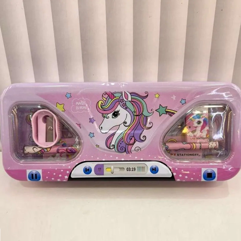 Pencil box for kids | Metal Geometry box for girls and boys