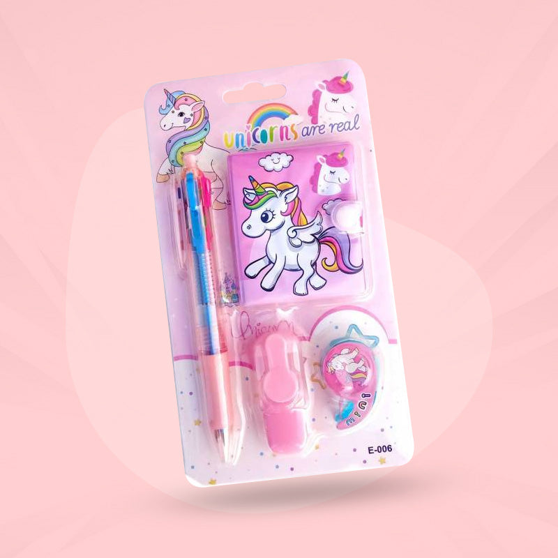 Unicorn Mini Stationery Kit Combo for Kids