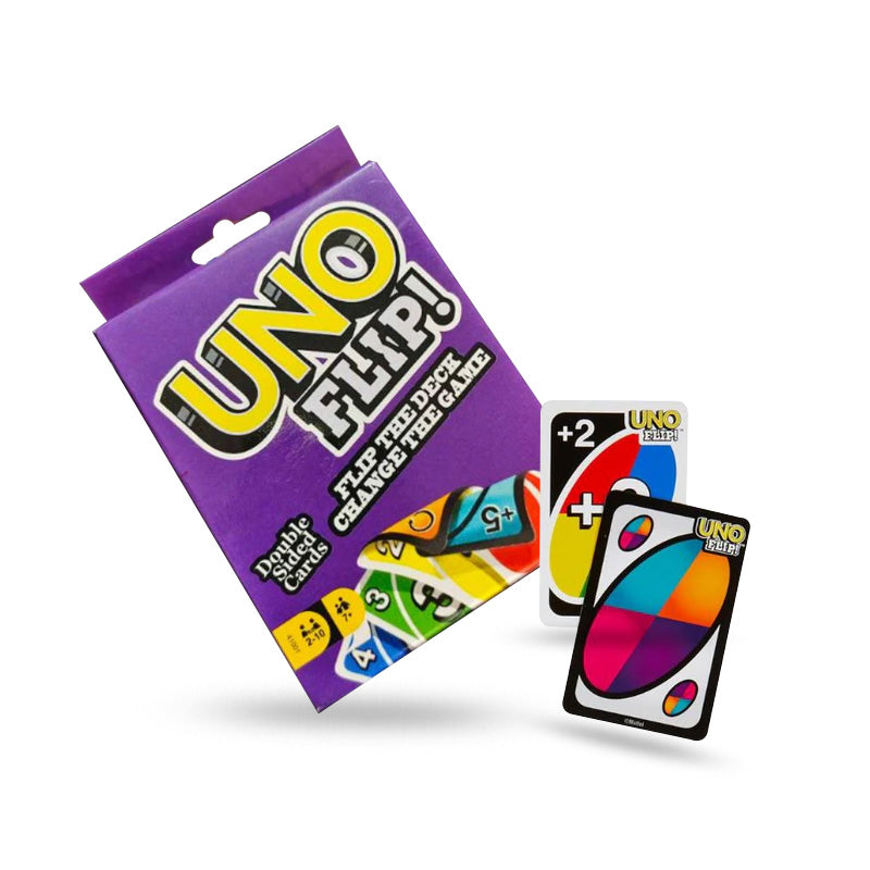 UNO Flip Side Card Game For Kids - Multi-Color