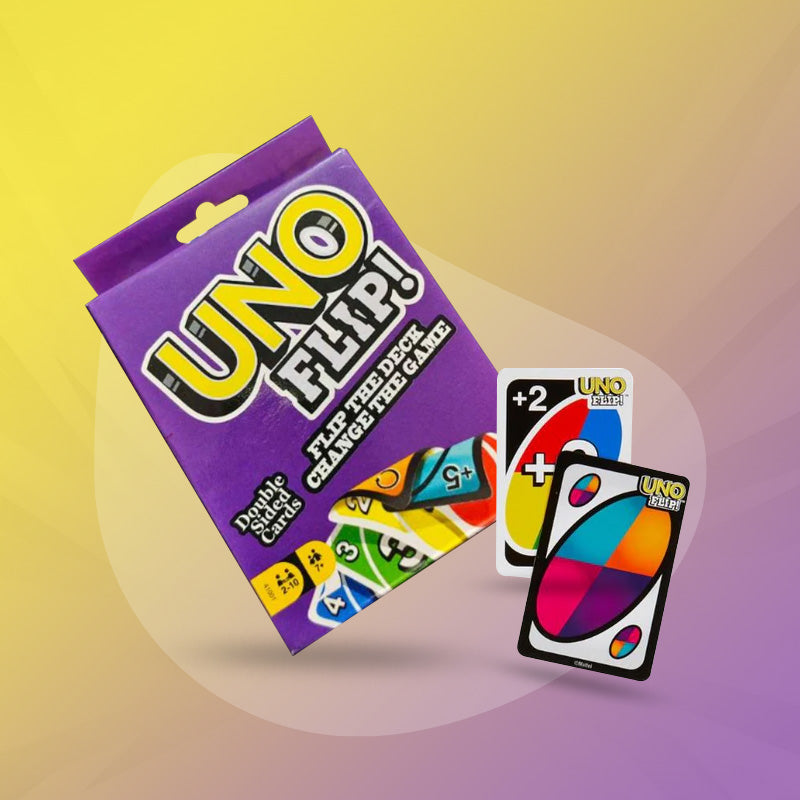 UNO Flip Side Card Game For Kids - Multi-Color