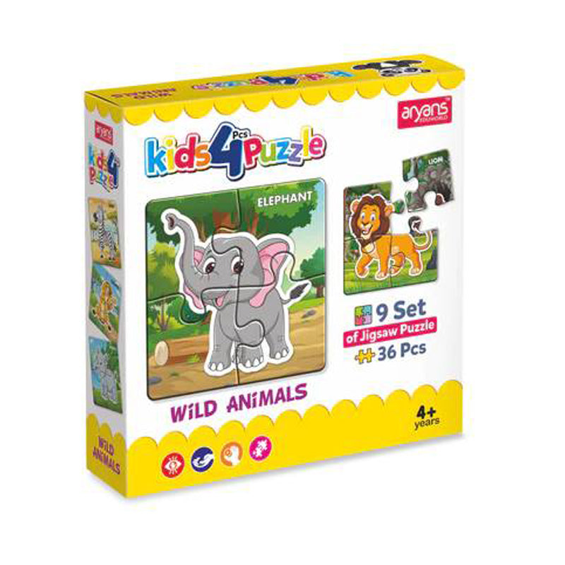 Kids 4 Pcs Puzzle Set | Educational Puzzles for Kids (Age 4+)