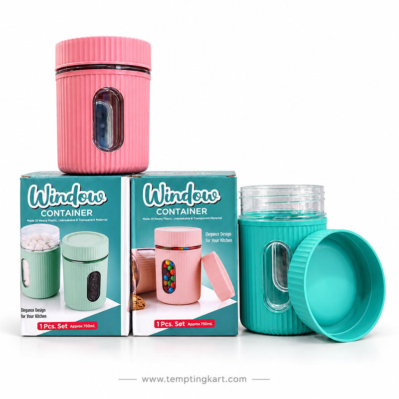 Window Container 750ml | Kitchen Storage & Food Storage Container | 1 Pc & 2 Pcs Set