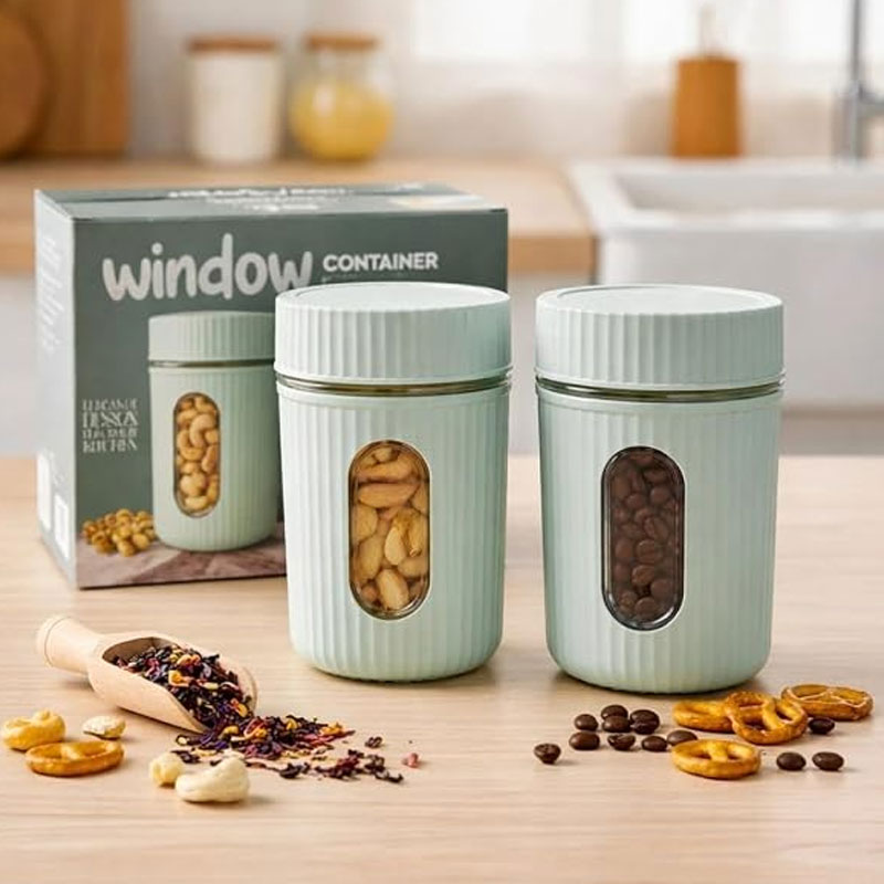 Window Container 750ml | Kitchen Storage & Food Storage Container | 1 Pc & 2 Pcs Set