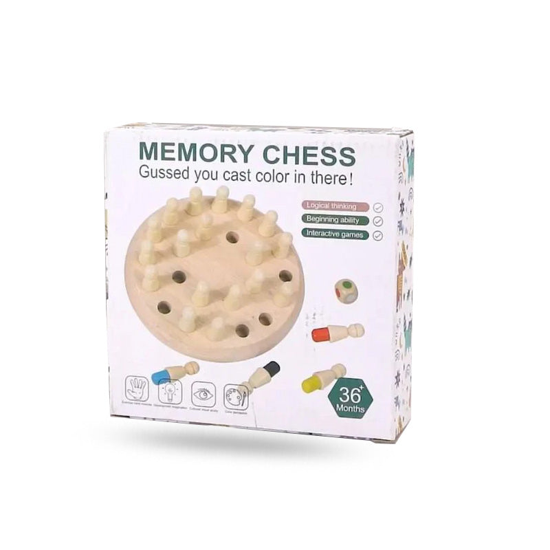 Wooden Memory Chess – Kids Matchstick Logic Game