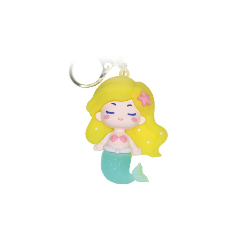 Yellow Mermaid Key Ring