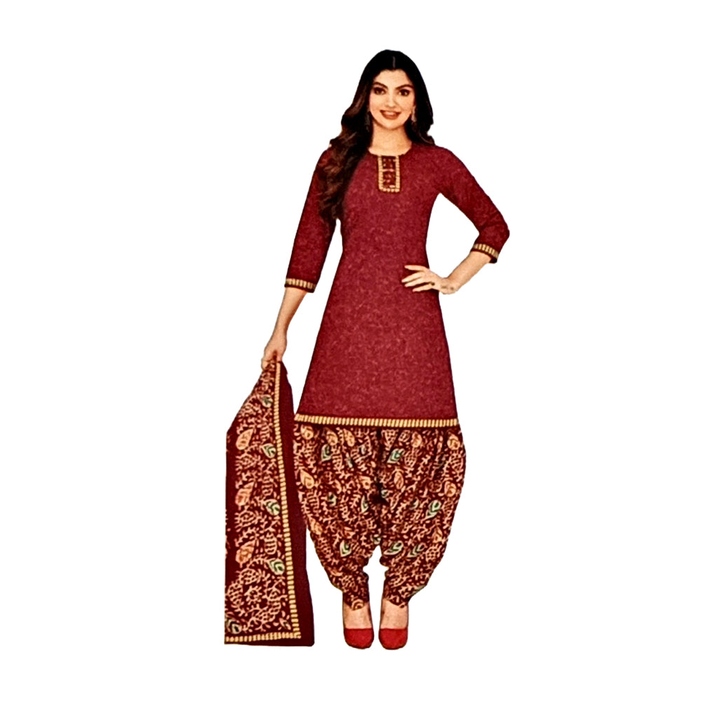 Readymade Cotton Patiala Dress | Patiala Cotton Dress for Women