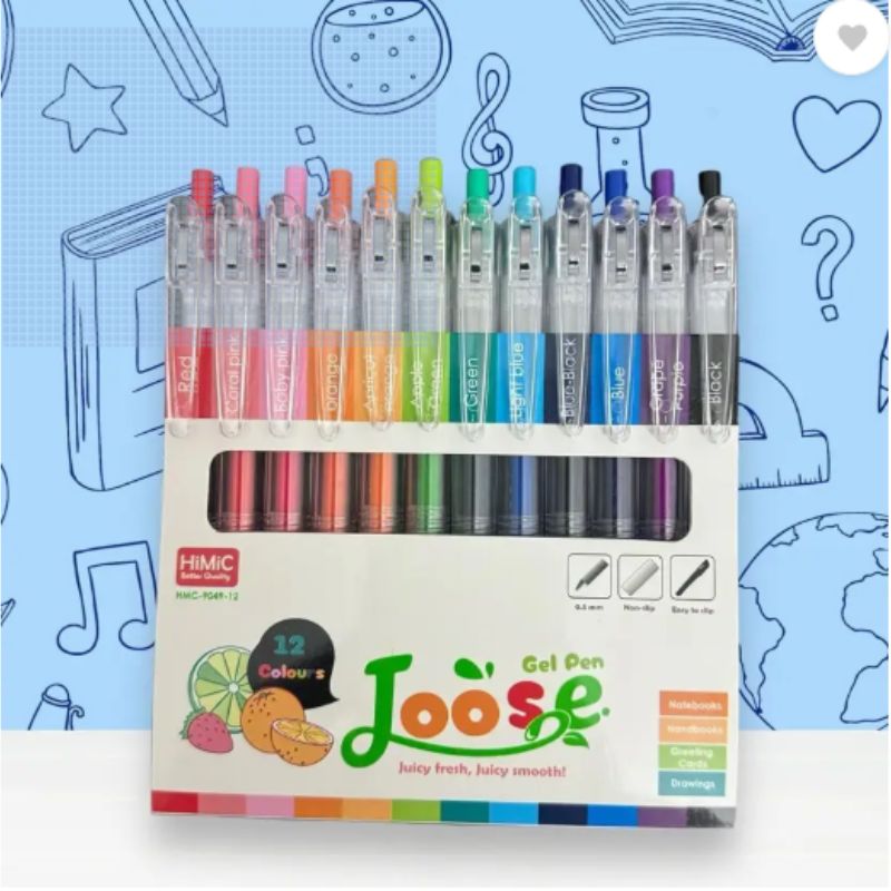 Gel Pen Set | Retractable Colourful Gel Pens for Kids