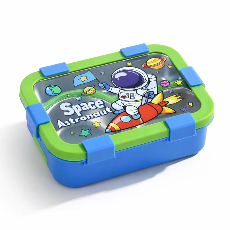 Lunch Box | Space Astronaut 3 Divided Compartments Stainless Steel Lunch Box for Kids
