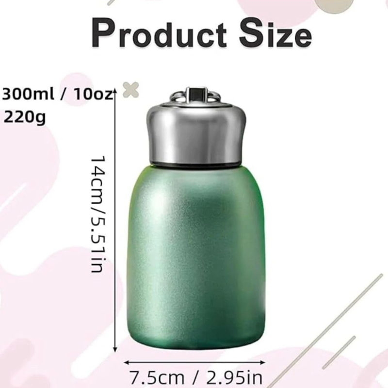 Stainless Steel Water Bottle 300ml | Reusable Bottle for Kids & Adults