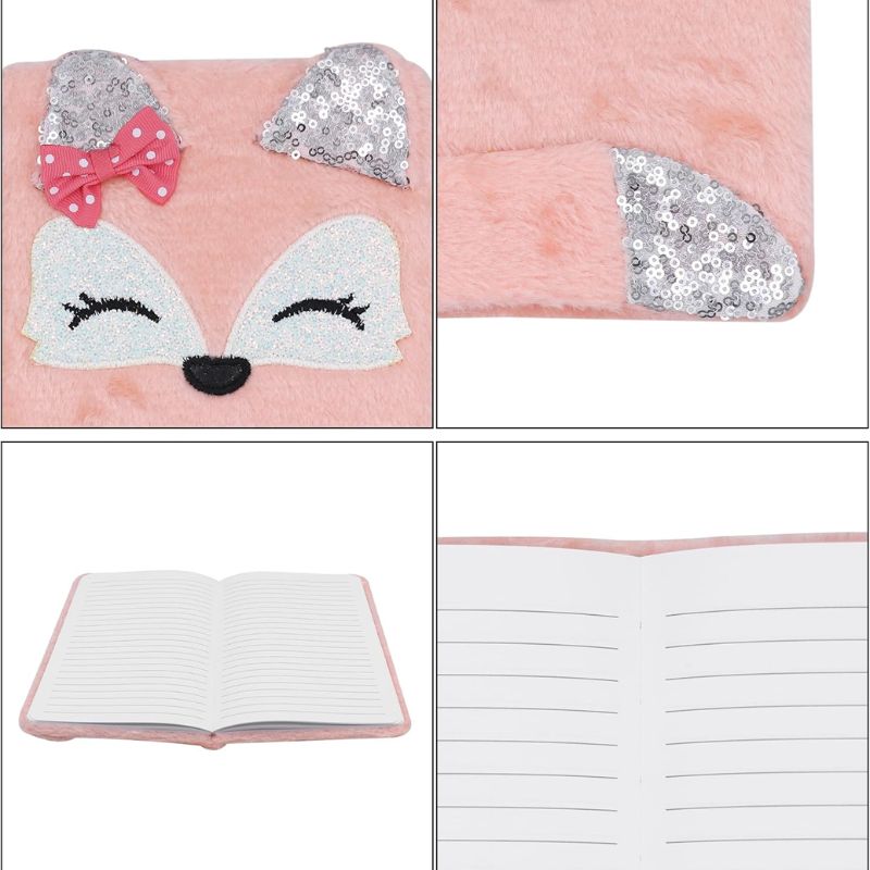 Lovely Animals Plush Notebook – A5, 160 Pages