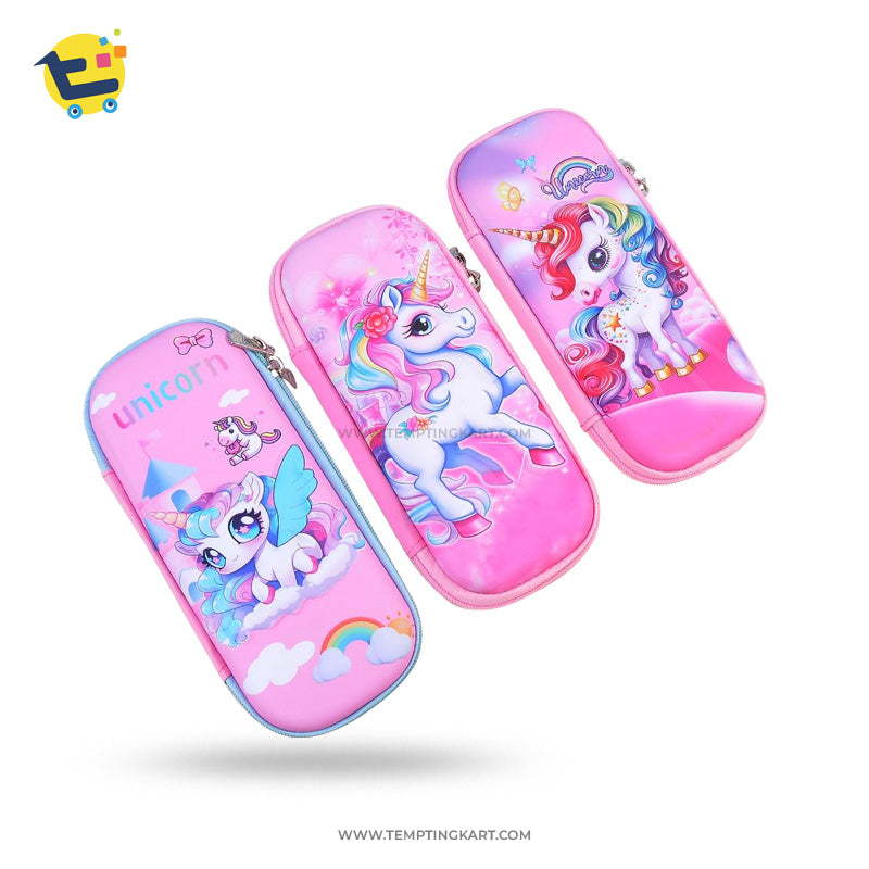 3d Unicorn Pencil Case