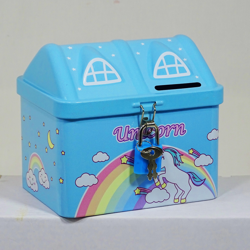 Piggy Money Bank | Piggy Bank | Lock and Key Coin Bank for Kids