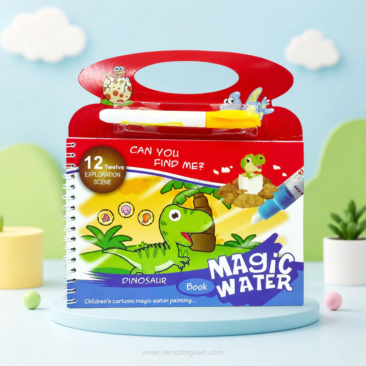 A4 Reusable Magic Water Painting Book with Magic Doodle Pen