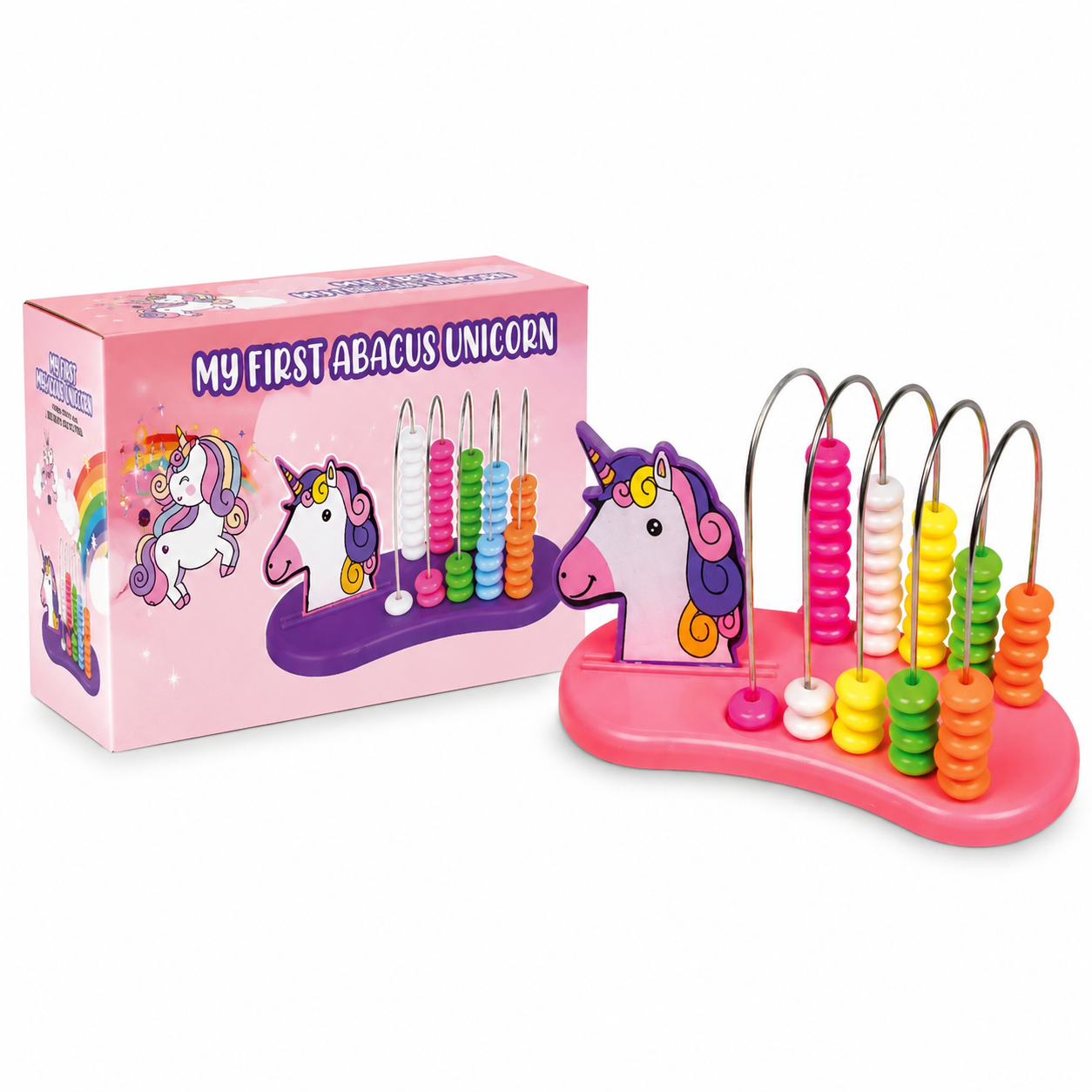 My First Abacus Unicorn Wooden Counting Bead Toy for Kids | Educational Math Learning & Number Skills Development