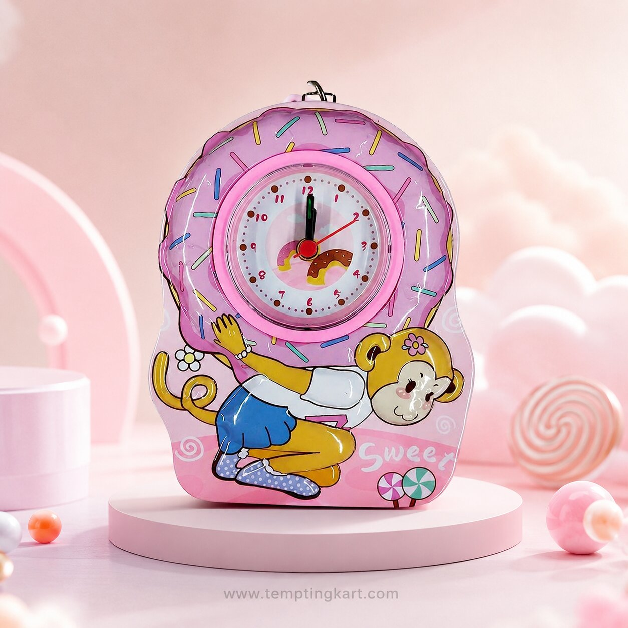 Alarm Clock | Monkey Piggy Bank with Table Alarm Clock