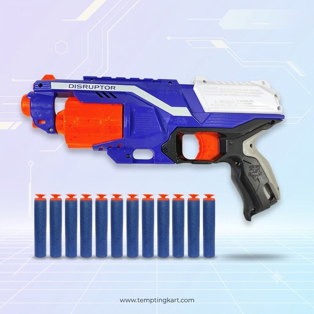 Bullet Gun for Boys | Rotator Gun with 10 Soft Foam Bullets