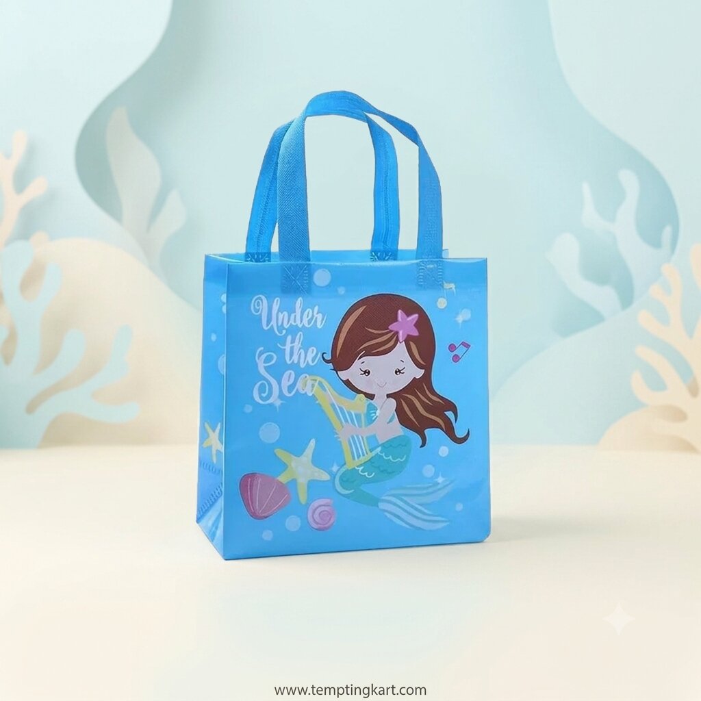 Colorful Design Print Party Bags for Kids  | Waterproof Carry Bags for Birthday Return Gifts