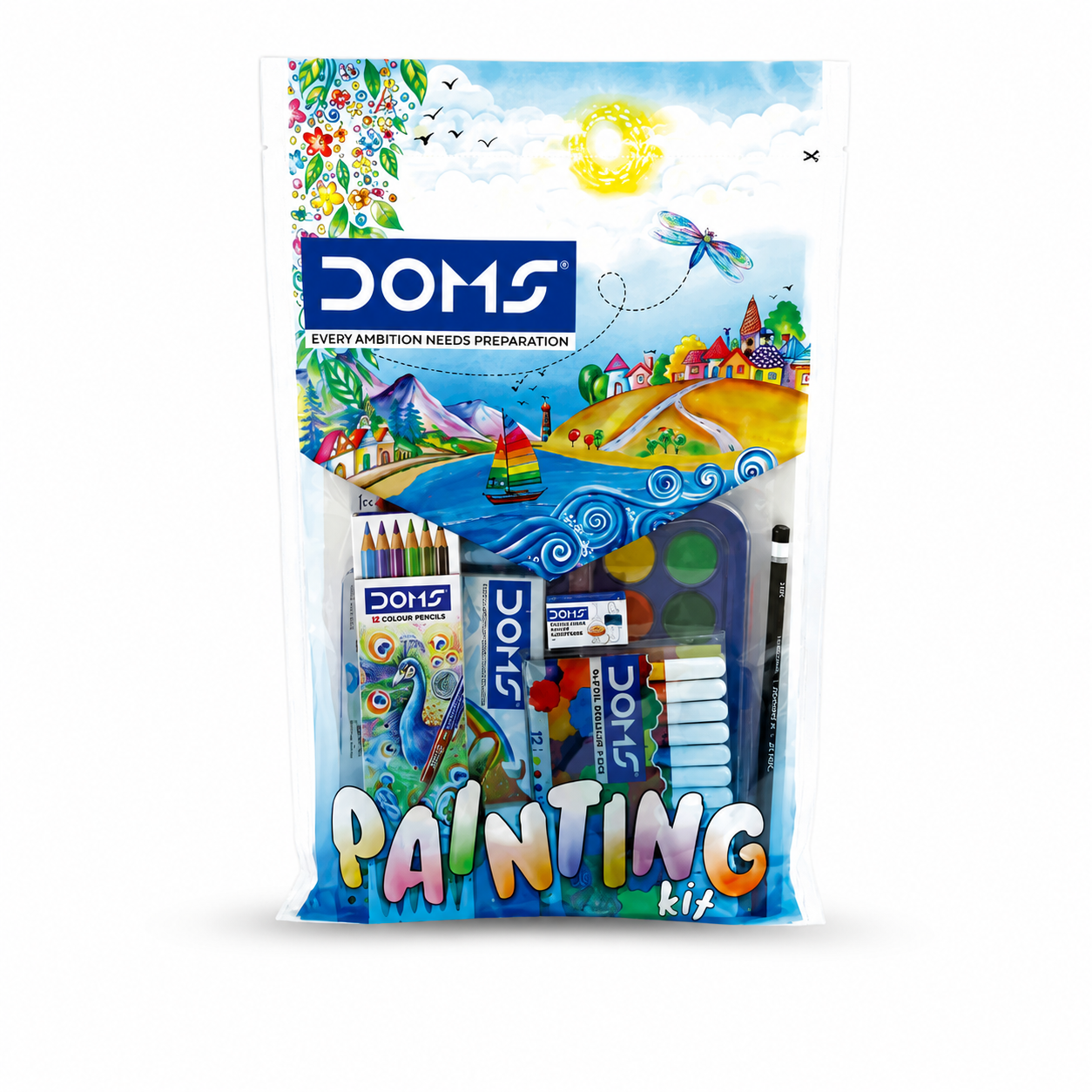 DOMS Painting Kit 7254 – Complete Drawing & Colouring Set for Kids | Art & Craft Gift Pack