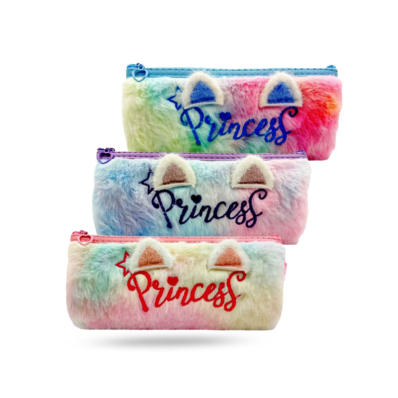 Princess Pencil Pouch  |  Cute Pink Zipper Pouch for Girls