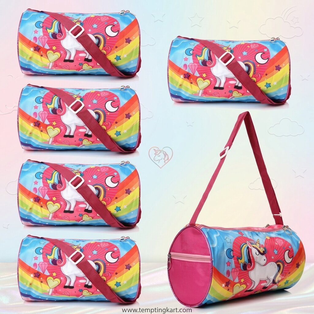 Cute Unicorn Duffel Bag | Stylish & Spacious Travel Bag for Boys and Girls