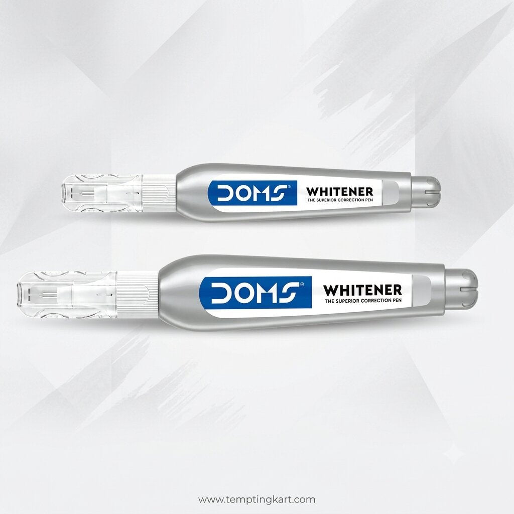 DOMS Whitener Correction Pen | Quick Dry White Correction Fluid Pen for Clean & Precise Corrections (3ml / 7ml)