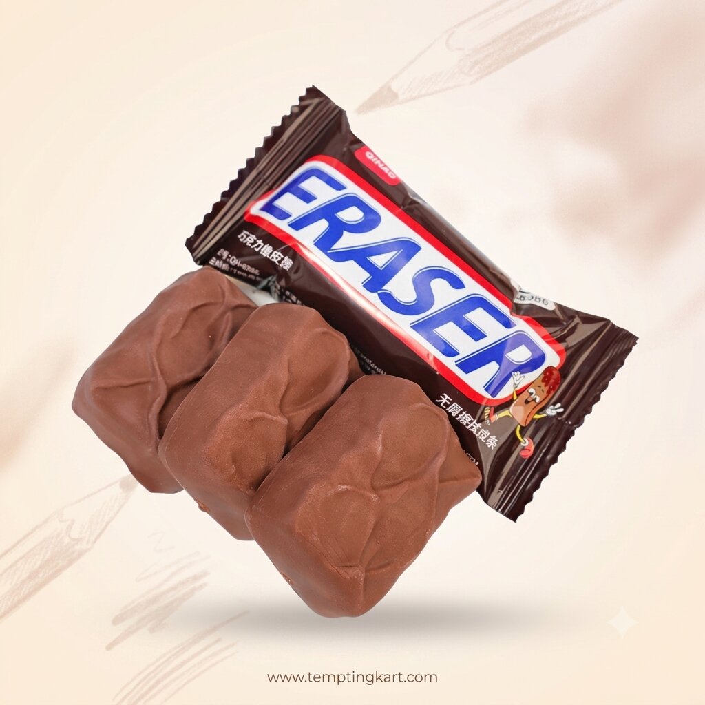Erasers | Chocolate-Shaped Pencil Erasers for Kids
