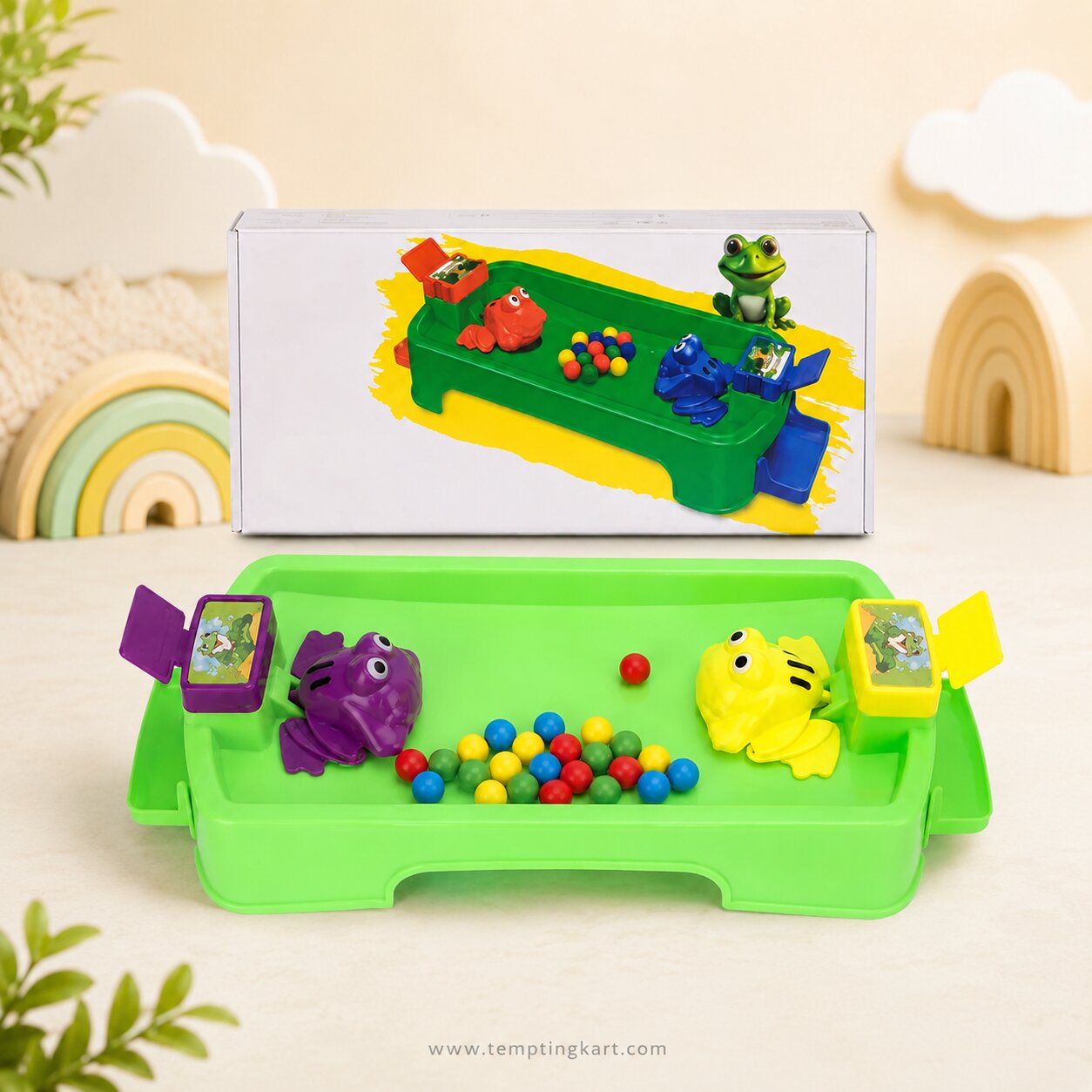Hungry Frog Ball Eating Game for Kids | Fun Interactive Family Board Game