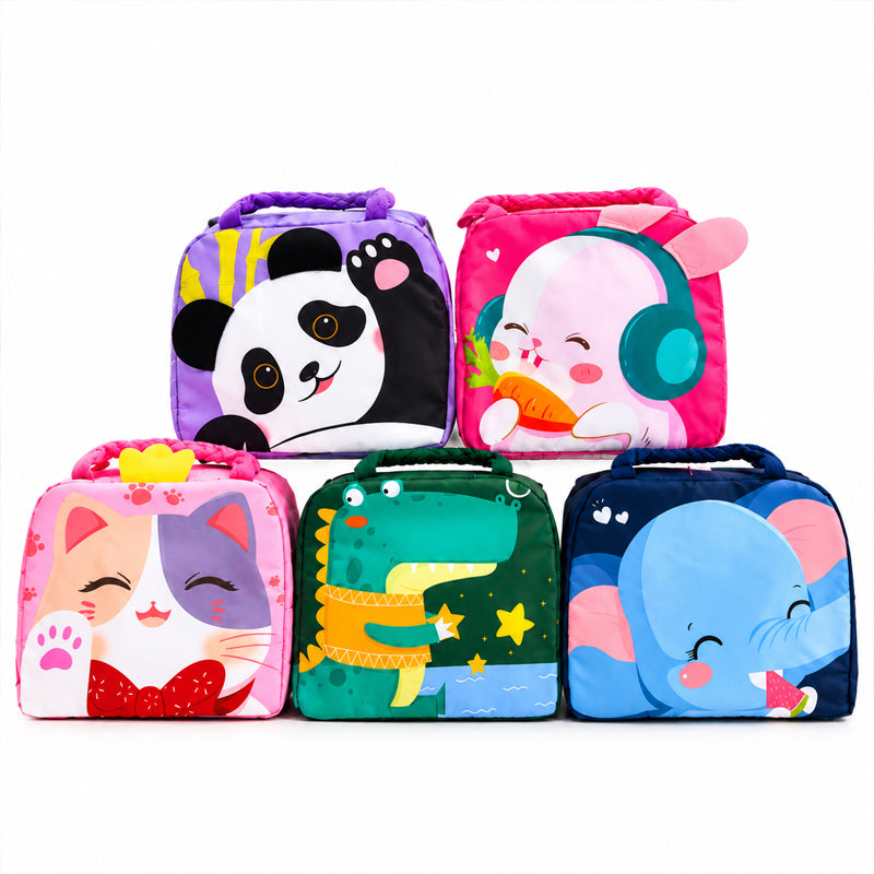 Tiffin Bag | Animal 3D Design Lunch Bag for Kids