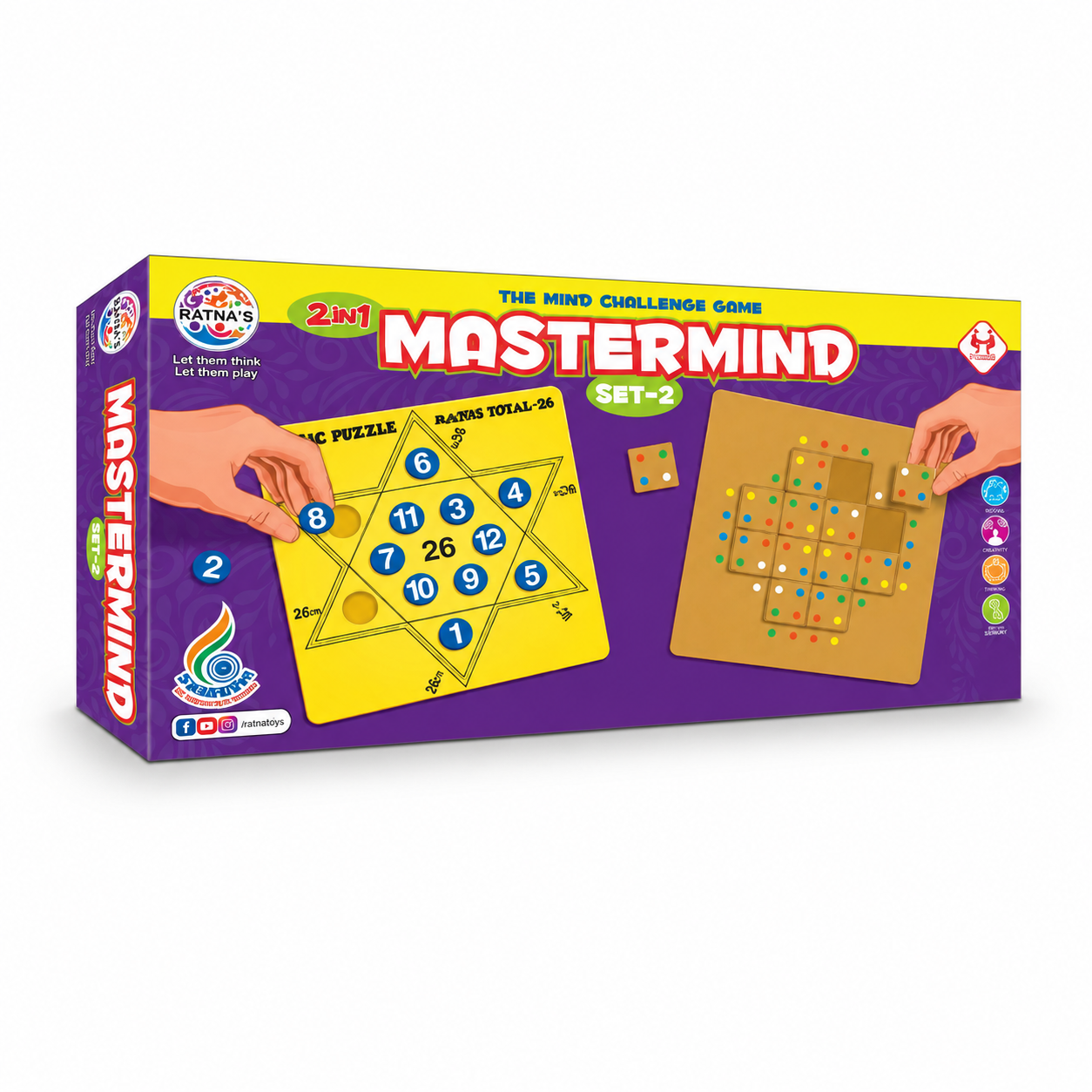Mastermind 2-in-1 Set | Dual Educational Puzzle & Brain Challenge Game for Kids