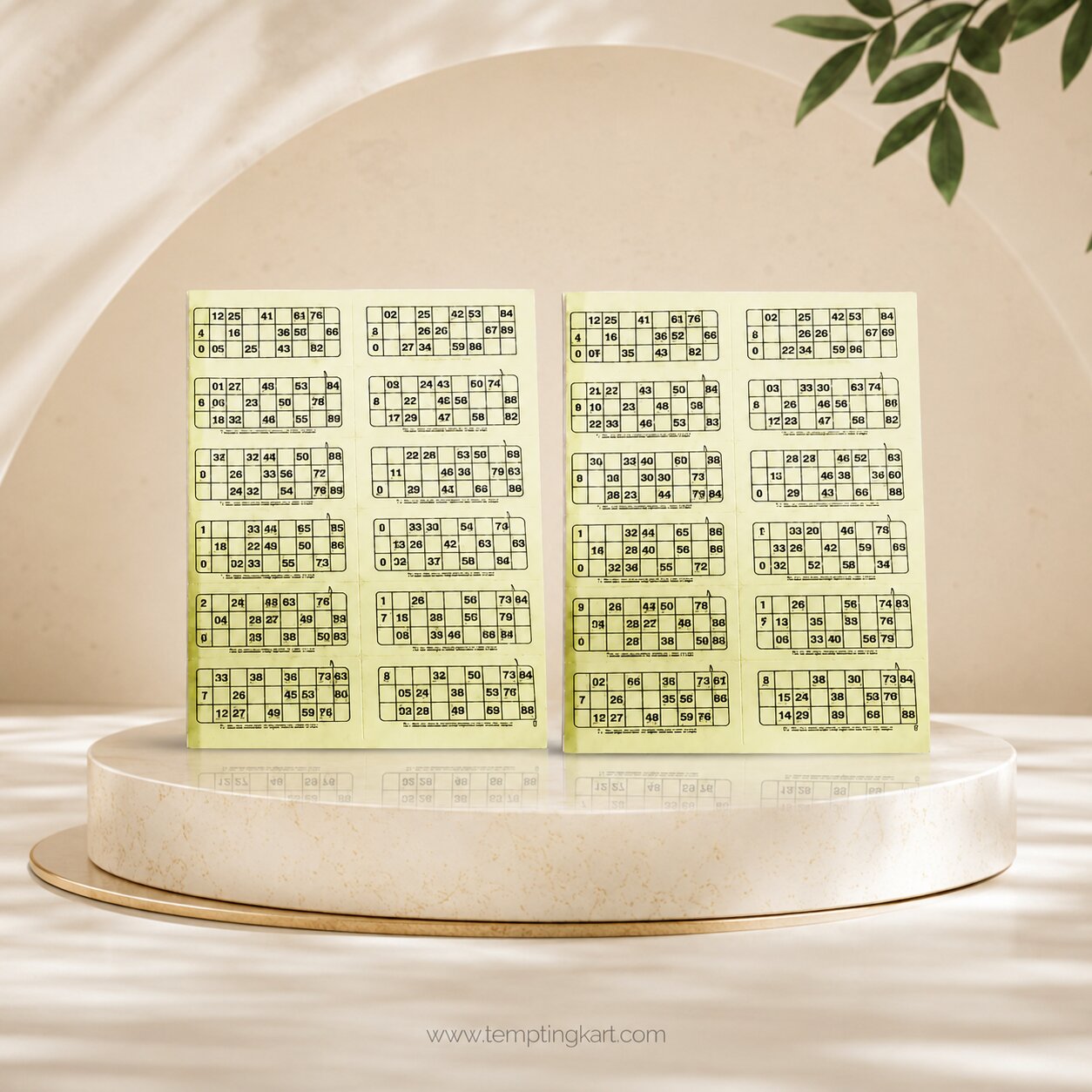 Sport Book Lotto Board Game | Classic Lotto Number Matching Family Game | Housie Book