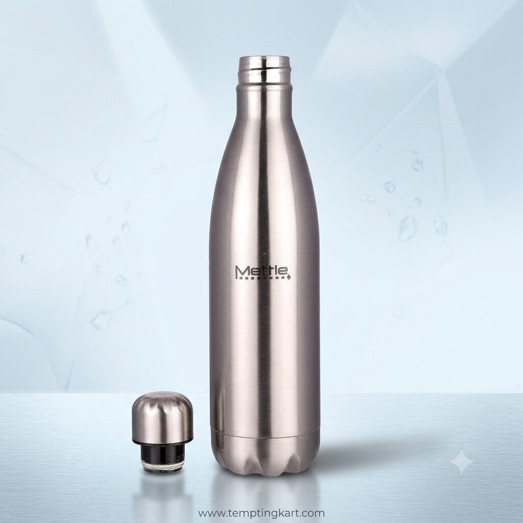 Stainless Steel Water Bottle – Hot & Cold 24 Hours |  Insulated Cola Shape Bottle (750ml / 1000ml)