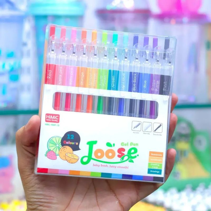 Gel Pen Set | Retractable Colourful Gel Pens for Kids